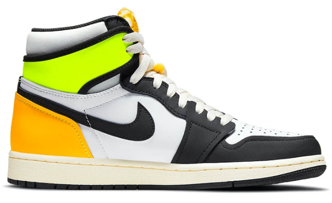 Air Jordan 1 Retro High OG White Black Volt University Gold