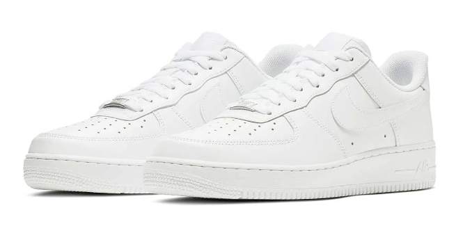 Nike Air Force 1 '07 Low "Triple White" – All-White Leather Sneaker