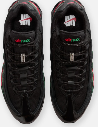 Nike x UNDEFEATED Air Max 95 Men's Sneakers – Black/Metallic Silver/Gorge Green