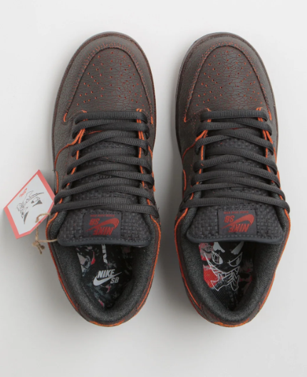 Nike Leather & Textile Skate Shoes 'Dark Brown/Gum'