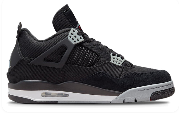 Air Jordan 4 Retro 'Black Canvas' – DH7138-006