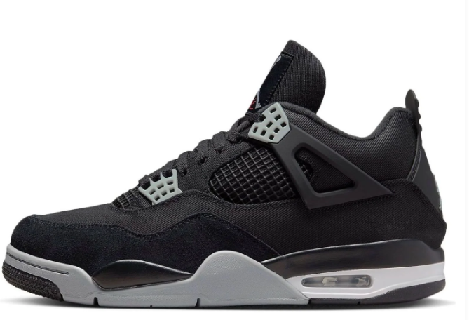 Air Jordan 4 Retro 'Black Canvas' – DH7138-006