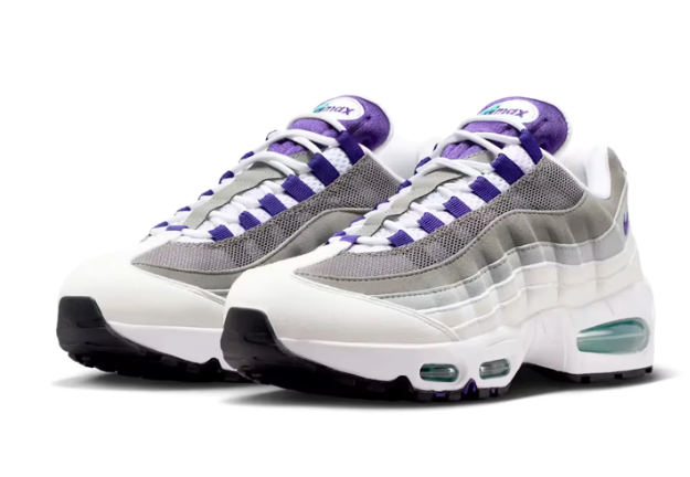 Nike Women's Air Max 95 OG "Grape" – White / Purple / Green