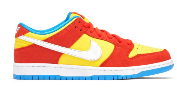 Nike SB Dunk Low 'Bart Simpson' – Yellow/Red/Blue