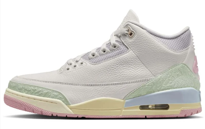 Air Jordan 3 Retro Sail and Jade Aura