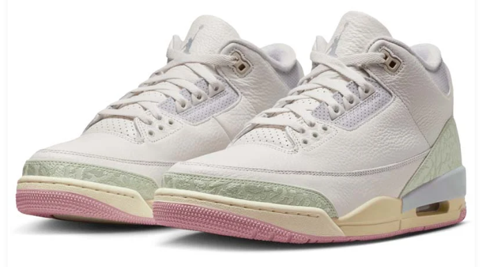 Air Jordan 3 Retro Sail and Jade Aura