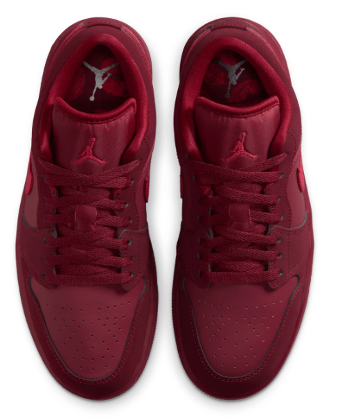 Air Jordan 1 Low SE Women's Sneakers – Burgundy / Deep Red
