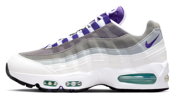 Nike Women's Air Max 95 OG "Grape" – White / Purple / Green