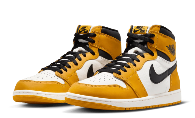 Air Jordan 1 High OG Men's Shoes – Yellow Ochre / Black / Sail