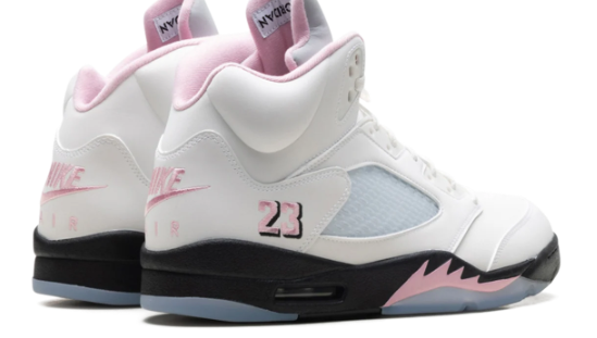 Air Jordan 5 Retro OG – White / Medium Soft Pink / Black