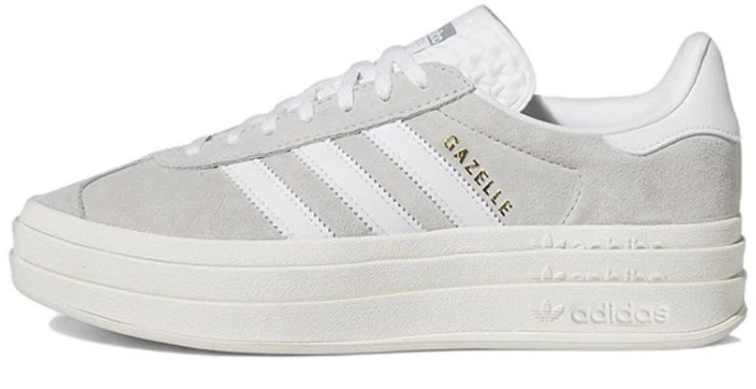 Women's adidas Gazelle Bold 'Grey White' – HQ6893