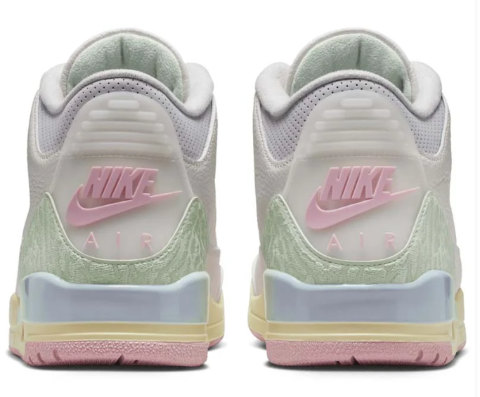 Air Jordan 3 Retro Sail and Jade Aura