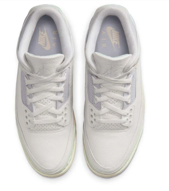 Air Jordan 3 Retro Sail and Jade Aura