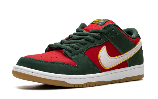 Nike SB Dunk Low "Seattle Supersonics" – Green / Red