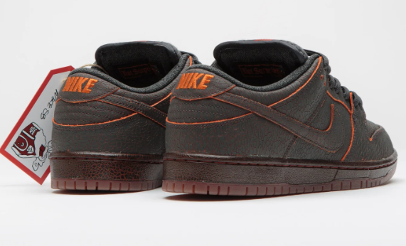 Nike Leather & Textile Skate Shoes 'Dark Brown/Gum'