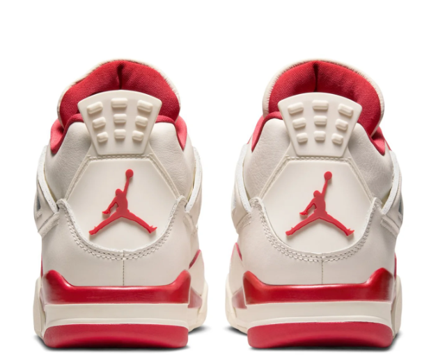 Air Jordan 4 – Pale Ivory/Tough Red