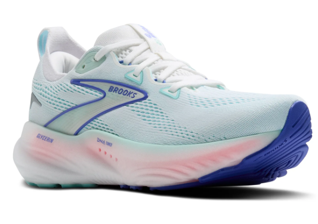 Brooks Glycerin 22 Road Running Shoes 'White/Limpet Shell/Amparo Blue'