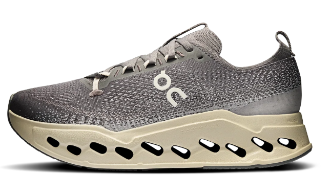 On Cloudsurfer Max Women's Running Shoes – Grey/Off-White